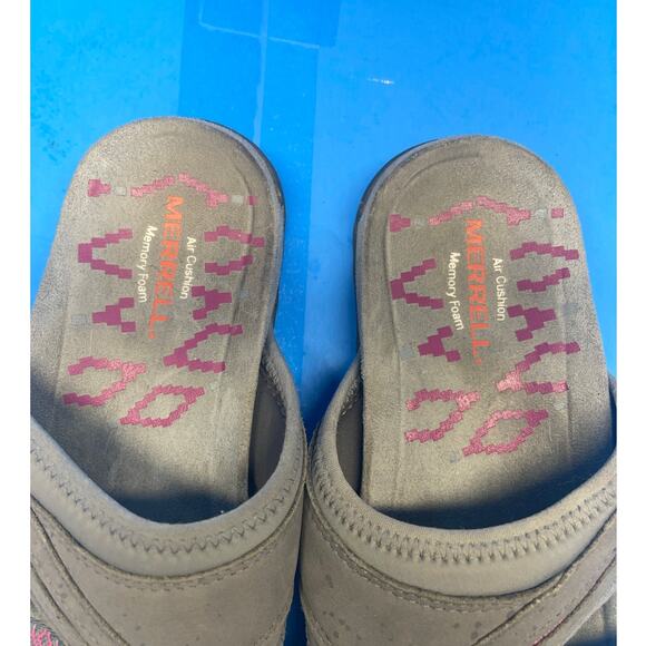 Merrell Woman's Terran Ari Wrap Flip Flop Sandal Slide Size 6 Gray - Picture 7 of 8